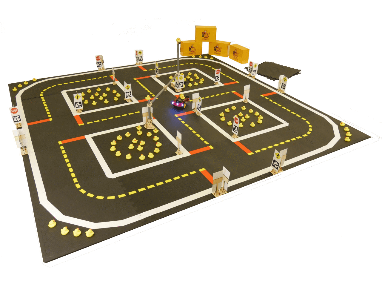 Classroom Kit (5) - 5 Duckiebots, 2 navigation starter packs and a raspberry-pi powered traffic light