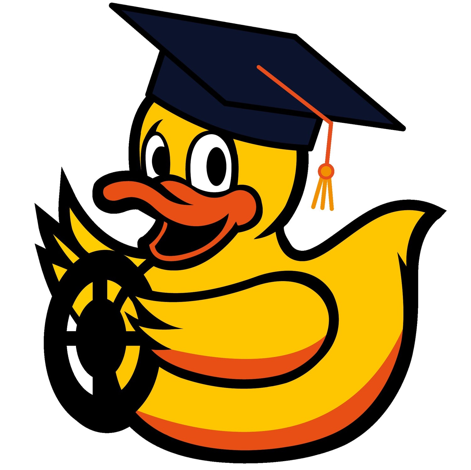 Duckietown logo with graduate cap