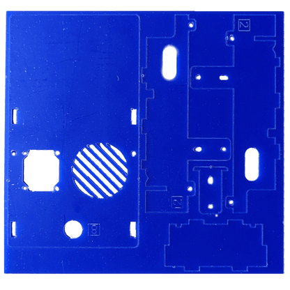 DB21-J chassis panel - blue